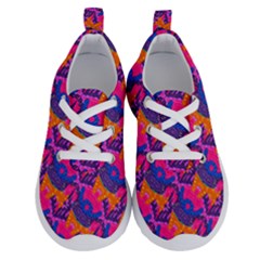 Purple Blue Abstract Pattern Running Shoes