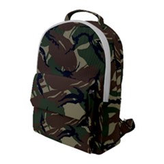 Camouflage Pattern Fabric Flap Pocket Backpack (large) by Bedest