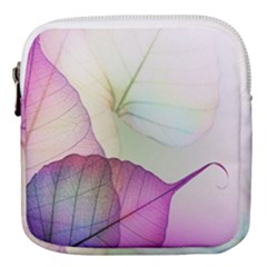 Leaf Desenho Micro Mini Square Pouch by Bedest