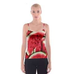 Watermelon Fruit Green Red Spaghetti Strap Top