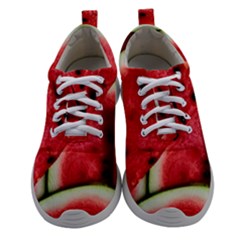 Watermelon Fruit Green Red Women Athletic Shoes by Bedest