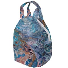 Abstract Delta Travel Backpack by kaleidomarblingart