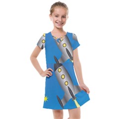 Rocket Spaceship Space Travel Nasa Kids  Cross Web Dress by Ravend