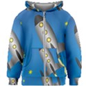 Rocket Spaceship Space Travel Nasa Kids  Zipper Hoodie Without Drawstring View1