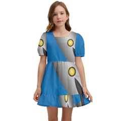 Rocket Spaceship Space Travel Nasa Kids  Short Sleeve Dolly Dress by Ravend