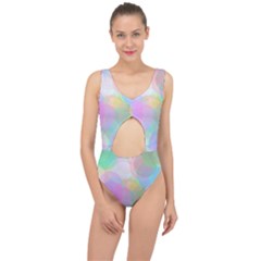 Abstract Background Texture Center Cut Out Swimsuit