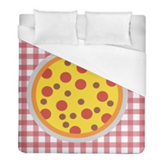 Pizza Table Pepperoni Sausage Duvet Cover (full/ Double Size)