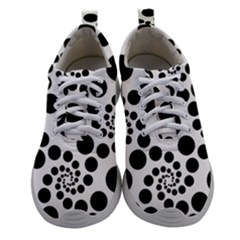 Dot Dots Round Black And White Women Athletic Shoes