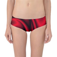Background Red Color Swirl Classic Bikini Bottoms by Ravend