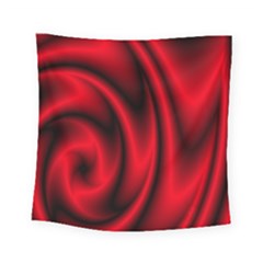 Background Red Color Swirl Square Tapestry (small)