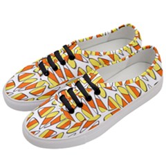 Candy Corn Halloween Candy Candies Women s Classic Low Top Sneakers by Ravend