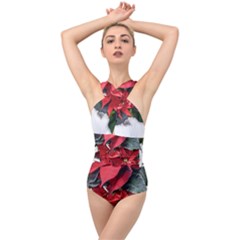 Star Of Bethlehem Star Red Cross Front Low Back Swimsuit by Amaryn4rt