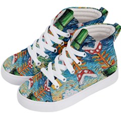 Cartoon Game Games Starry Night Doctor Who Van Gogh Parody Kids  Hi-top Skate Sneakers by Modalart