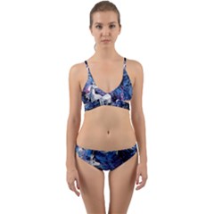 Unicorn Starry Night Print Van Gogh Wrap Around Bikini Set by Modalart