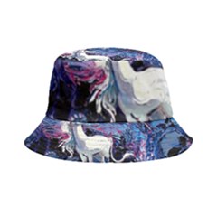 Unicorn Starry Night Print Van Gogh Inside Out Bucket Hat by Modalart