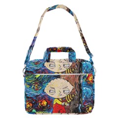 Cartoon Starry Night Vincent Van Gogh Macbook Pro 16  Shoulder Laptop Bag