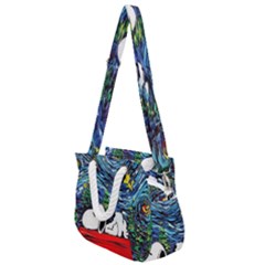 Dog House Vincent Van Gogh s Starry Night Parody Rope Handles Shoulder Strap Bag by Modalart