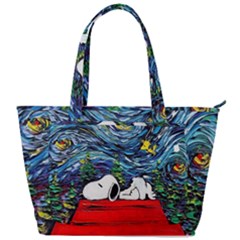Dog House Vincent Van Gogh s Starry Night Parody Back Pocket Shoulder Bag  by Modalart