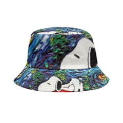 Dog House Vincent Van Gogh s Starry Night Parody Inside Out Bucket Hat by Modalart