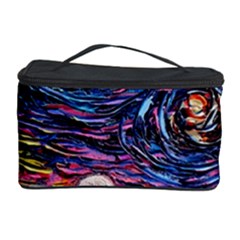 Cartoon Dog Vincent Van Gogh s Starry Night Parody Cosmetic Storage Case by Modalart