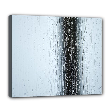 Rain Raindrop Drop Of Water Drip Deluxe Canvas 24  X 20  (stretched) by Amaryn4rt