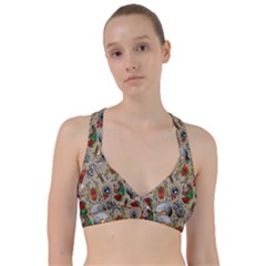 Tattoo Pattern Sweetheart Sports Bra by Bedest