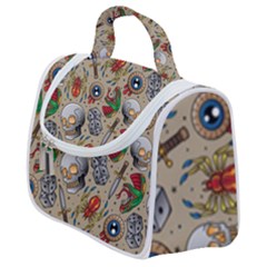 Tattoo Pattern Satchel Handbag by Bedest