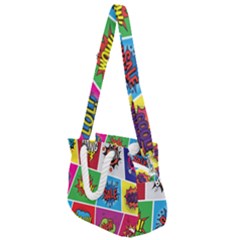 Pop Art Comic Vector Speech Cartoon Bubbles Popart Style With Humor Text Boom Bang Bubbling Expressi Rope Handles Shoulder Strap Bag