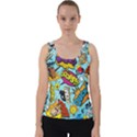 Comic Elements Colorful Seamless Pattern Velvet Tank Top View1