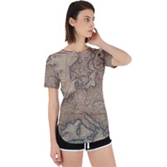 Old Vintage Classic Map Of Europe Perpetual Short Sleeve T-shirt by Pakjumat
