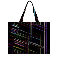 False Prismatic Black Background Zipper Mini Tote Bag by Pakjumat