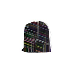 False Prismatic Black Background Drawstring Pouch (xs) by Pakjumat