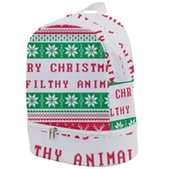 Merry Christmas Ya Filthy Animal Zip Bottom Backpack by Pakjumat