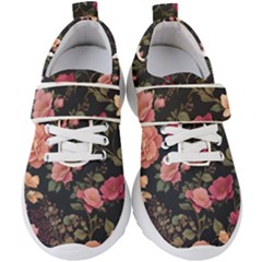 Flower Pattern Kids  Velcro Strap Shoes by Pakjumat