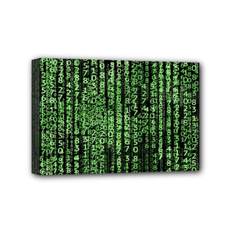 Matrix Technology Tech Data Digital Network Mini Canvas 6  X 4  (stretched) by Pakjumat