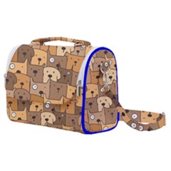 Cute Dog Seamless Pattern Background Satchel Shoulder Bag