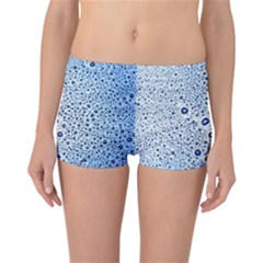 Drop Water Background Macro Splash Rain Drink Reversible Boyleg Bikini Bottoms by Pakjumat