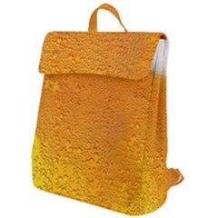 Beer Bubbles Pattern Flap Top Backpack