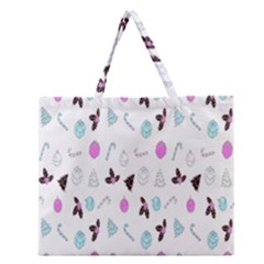 It`s Christmas Outside!   Zipper Large Tote Bag by ConteMonfrey