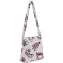 Red And White Christmas Breakfast  Zipper Messenger Bag View1
