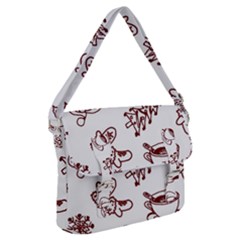 Red And White Christmas Breakfast  Buckle Messenger Bag by ConteMonfrey