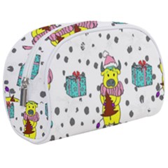 Little Bull Wishes You A Merry Christmas  Make Up Case (medium)