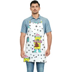 Little Bull Wishes You A Merry Christmas  Kitchen Apron by ConteMonfrey
