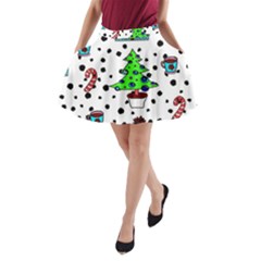 It`s Cold Outside  A-line Pocket Skirt by ConteMonfrey