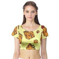 I Wish You All The Gifts Short Sleeve Crop Top
