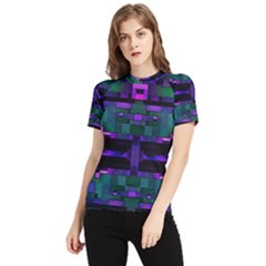 Abstract Pattern Desktop Wallpaper Women s Short Sleeve Rash Guard by Hannah976