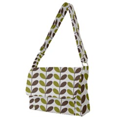 Leaf Plant Pattern Seamless Full Print Messenger Bag (s) by Hannah976