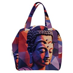 Let That Shit Go Buddha Low Poly (6) Boxy Hand Bag