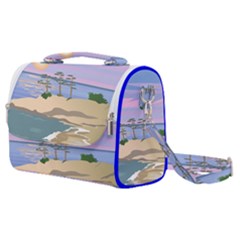 Vacation Island Sunset Sunrise Satchel Shoulder Bag by Sarkoni