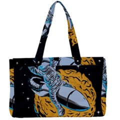 Astronaut Planet Space Science Canvas Work Bag